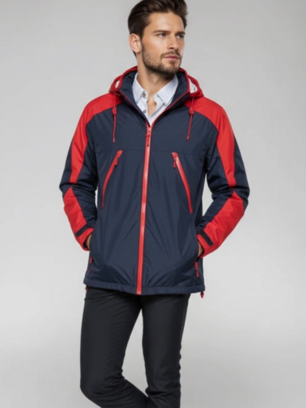 NWOT: Hooded Rain Windbreaker Jacket - Size Small - Picture 2 of 16